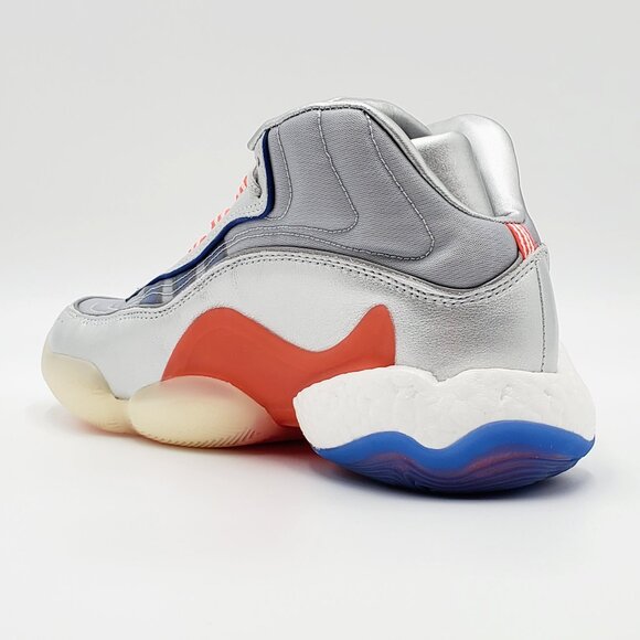 Adidas Men's 98 x Crazy BYW Basketball Shoes Silver Metallic EF5537 Size 6.5 - Picture 9 of 10